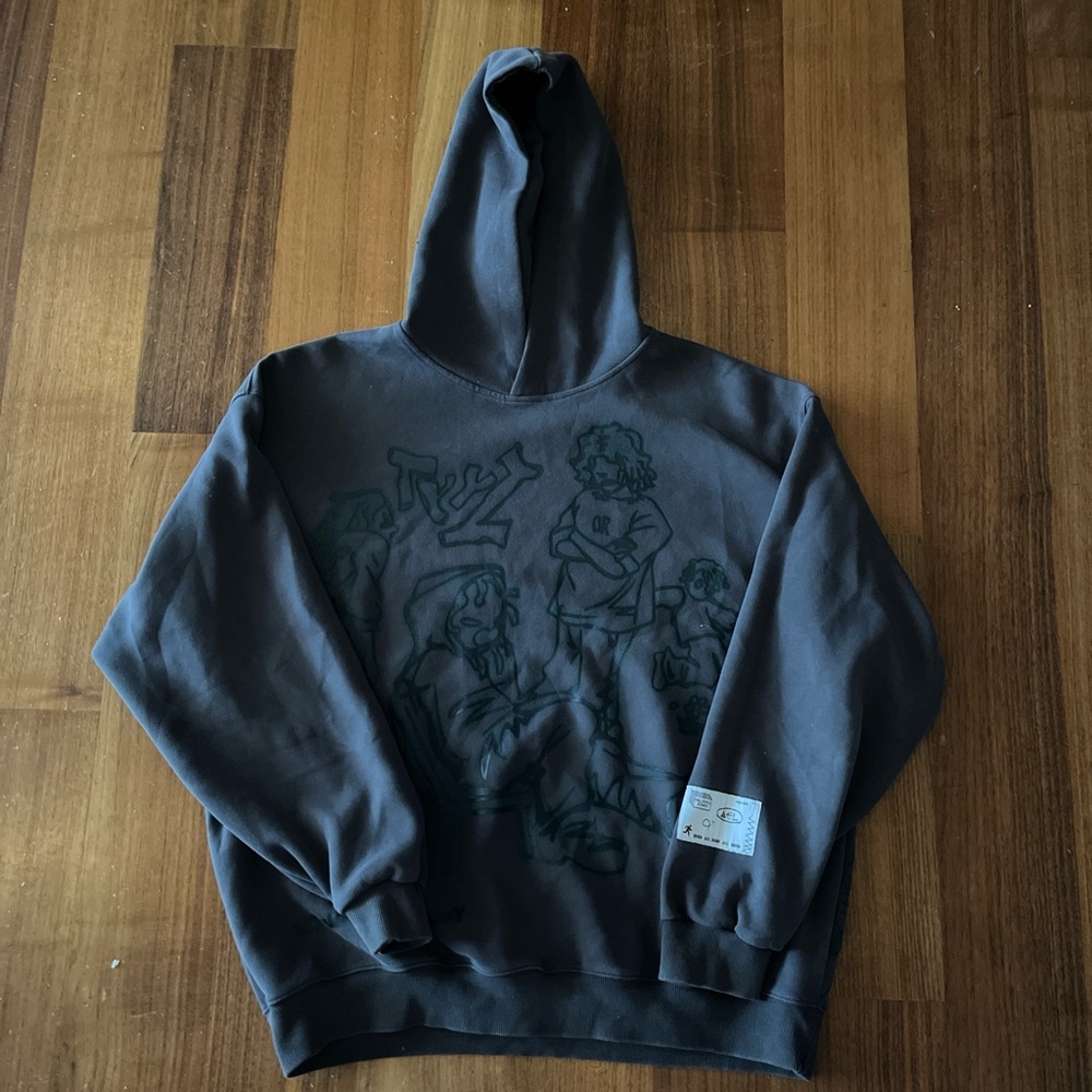 Men's Gray Graphic Hoodie